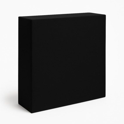 Bass trap acoustique large bande 60x60x20 cm noir – fabrication artisanale